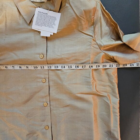 Vintage Silk Lore Beige Blouse Set - Picture 8 of 12